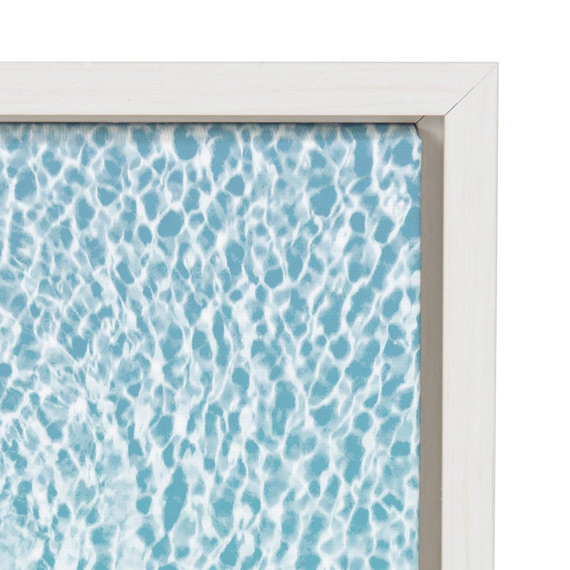 DesignOvation Sylvie Woman Floating Framed Canvas by Amy Peterson, 23x33 White, Calming Colorful Wall Decor for Living Room, Bedroom, Office, Or Entryway - Image 3